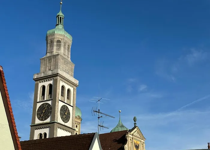 Trulyspace - Direkt Am Rathausplatz, Dachterrasse Mit Blick Auf Perlachturm, Garage, Fahrstuhl Augsburg